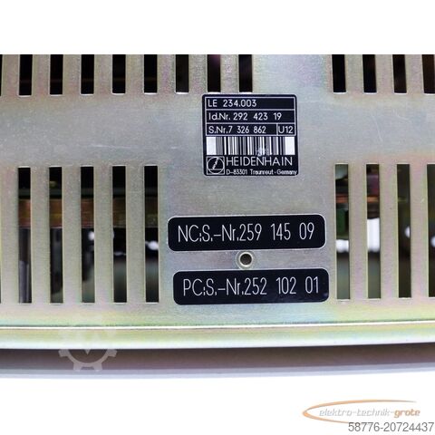 Heidenhain component Heidenhain LE 234.003 Steuerung . 292 423 19 SN:7326862