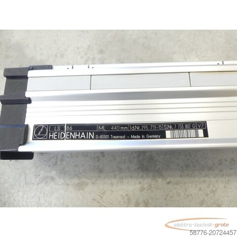 Heidenhain component Heidenhain LS 186 / ML 440mm ID295711-15 SN7733807G mit Lesekopf - ungebr.