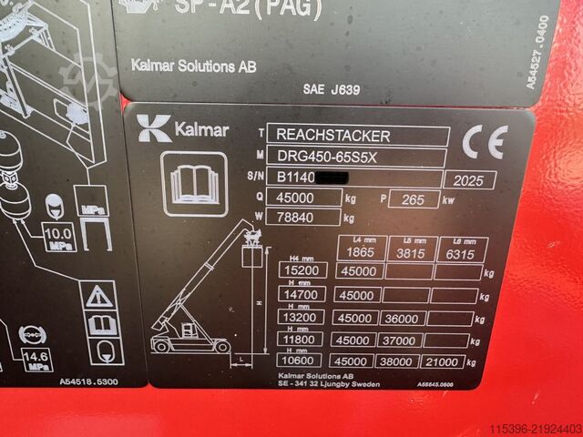 整箱正面吊 Kalmar DRG450-65S5X