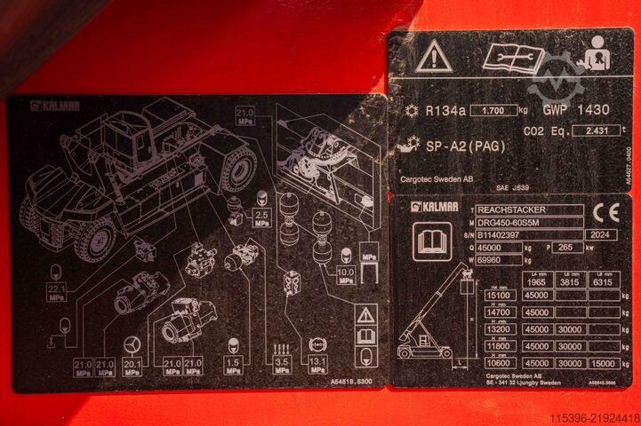 整箱正面吊 Kalmar DRG450-60S5M