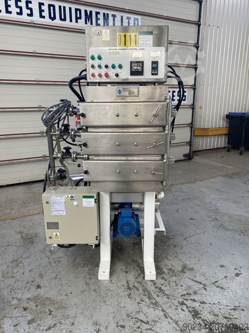 8 Sq. Foot, 3 Shelves Calmic Eurovent Stainless Steel Vacuum Shelf Dryer  8 Sq. Foot