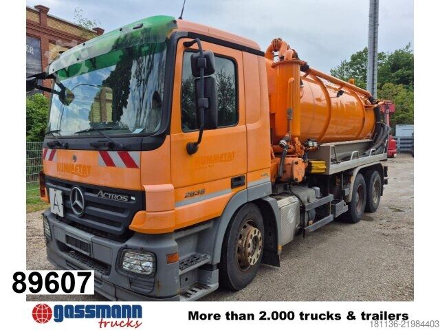 Veifeiemaskin Mercedes-Benz Actros 2636 6x4, Tollense Saugwagen ca. 13m³