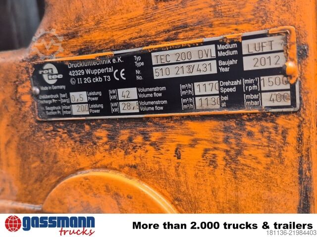 Veifeiemaskin Mercedes-Benz Actros 2636 6x4, Tollense Saugwagen ca. 13m³