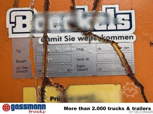 Krokcontainer  BOECKELS AMR 40/400 City, 2,8cbm