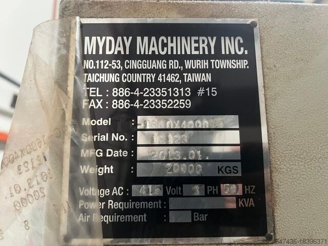 Lathe Myday 1600x4000