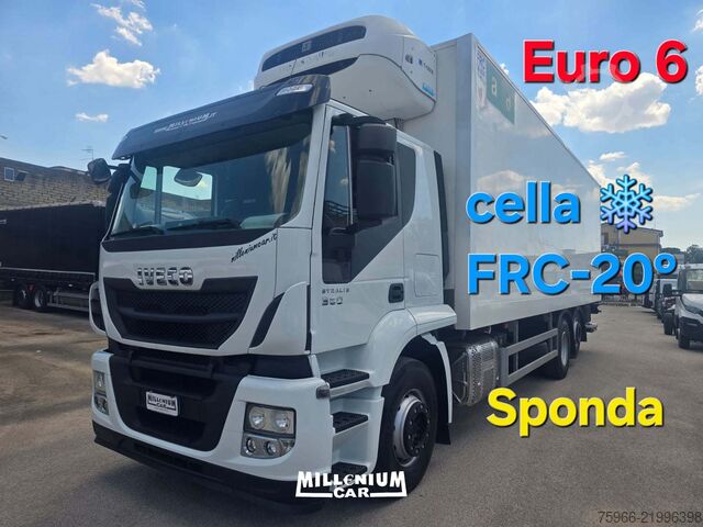 рефрижераторний вантажівка Iveco STRALIS 260S36 CELLA 8,60 SPONDA EURO 6