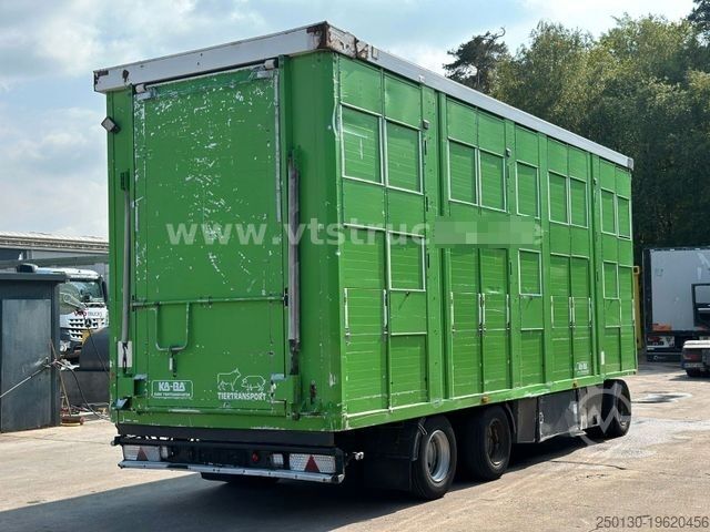 Paardentransportaanhanger Fiege Tec AT 24/80 3.Stock Viehanhänger,Hubdach