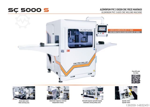 MÁQUINA CNC COMPLETA DE PROCESAMIENTO DE ALUMINIO Y PVC PLASTMAK PVC ALÜMİNYUM İŞLEME MAKİNELERİ FULL CNC ALÜMİNYUM & PVC İŞLEME SETİ