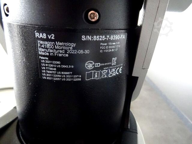Lengan pengukur 7 sumbu Hexagon Absolute Arm V2P 8528, 7-axis