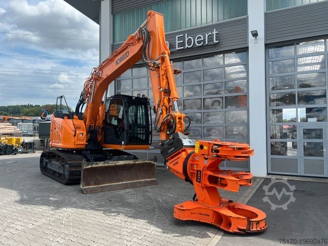 Koparka gąsienicowa KOBELCO ED160 BR-7 / 1.100h! / Woodcracker Löffelpaket