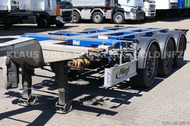 Semirremolque con caja intercambiable FRUEHAUF BDF Multi-Chassis Liftachse SAF-Achsen