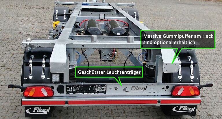 Anhänger-Wechselfahrgestell Fliegl 2-Achs Wechselanhänger ZWP 180 Jumbo-ZL