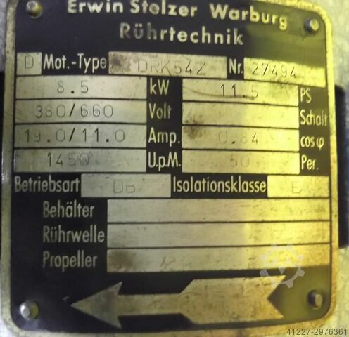 Elektromotor 8,5 kW 1450 o / min Stelzer DRK54SW