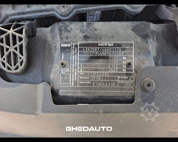 मिनिबस IVECO 35C14H BOX + SPONDA