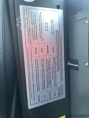 Düşük kaldırmalı transpalet, transpalet Toyota Tyro LHE150 | FABRIKNEU 2025