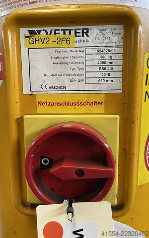 Kranarm Säulenschwenkkran bis 400kg Vetter PS5-4,0