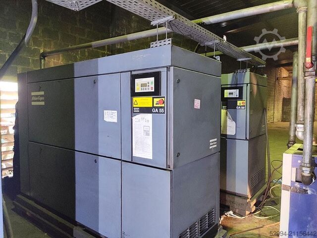 चालित असेंबली / कंप्रेसर Atlas-Copco GA 55 + FD 130