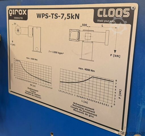 หุ่นยนต์อุตสาหกรรม Cloos Qirox Roboter auf Hochfahrbahn