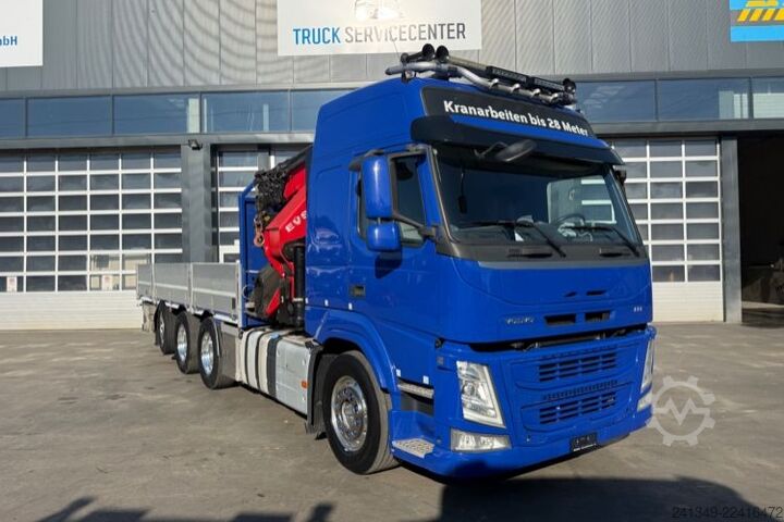 Γερανός τοποθετημένος σε φορτηγό VOLVO FM-500 8x4 HMF5030 Flyjib & Troil
