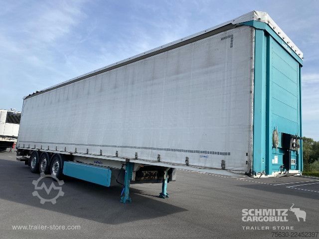 Trailer semi terbuka dengan terpal Leci Trailer Semitrailer Curtainsider Dropside Hayon