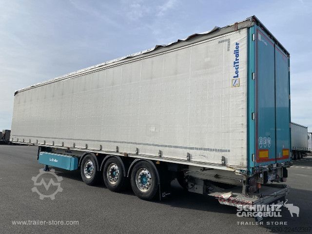 Trailer semi terbuka dengan terpal Leci Trailer Semitrailer Curtainsider Dropside Hayon