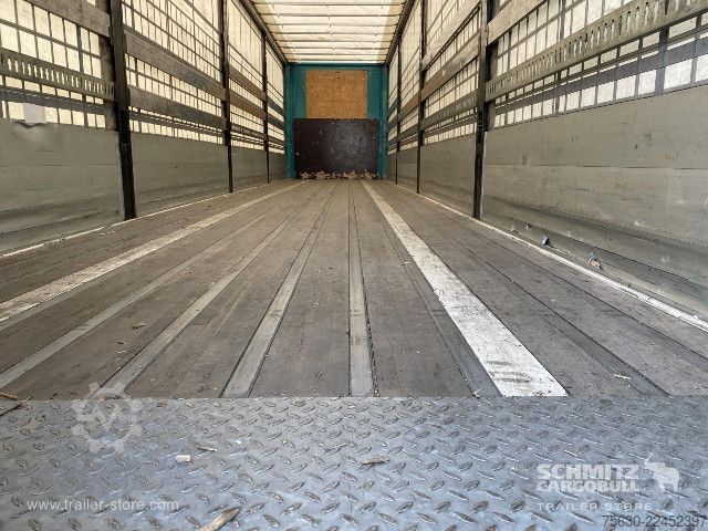 Trailer semi terbuka dengan terpal Leci Trailer Semitrailer Curtainsider Dropside Hayon