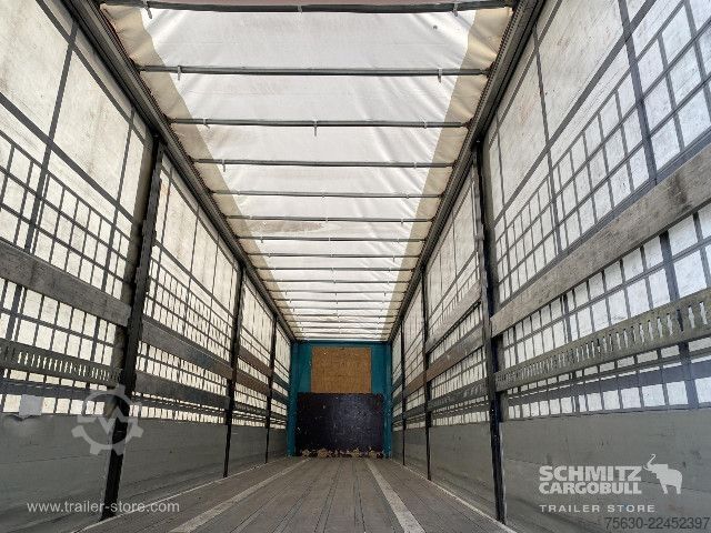 Trailer semi terbuka dengan terpal Leci Trailer Semitrailer Curtainsider Dropside Hayon