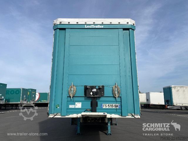 Trailer semi terbuka dengan terpal Leci Trailer Semitrailer Curtainsider Dropside Hayon