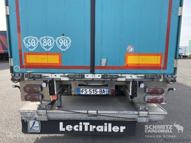 Trailer semi terbuka dengan terpal Leci Trailer Semitrailer Curtainsider Dropside Hayon