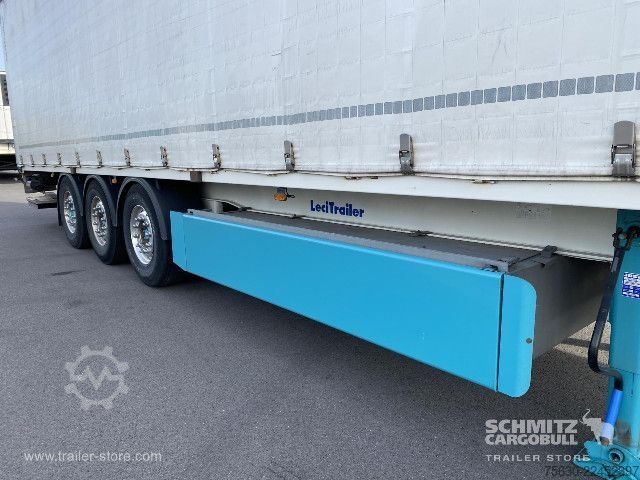Trailer semi terbuka dengan terpal Leci Trailer Semitrailer Curtainsider Dropside Hayon