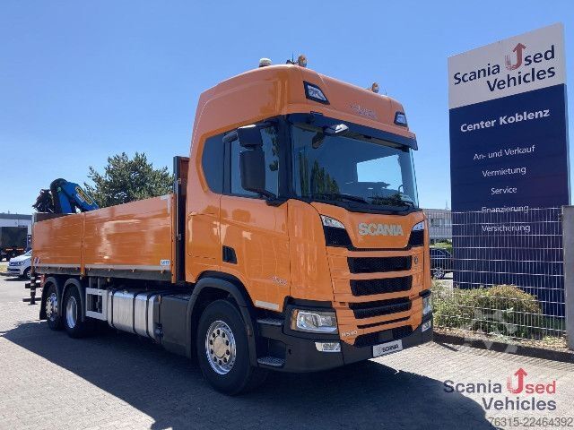 รถบรรทุกกระบะพื้นเรียบ Scania R 540 B6x2 NA - PALFINGER - PK 18002 EH