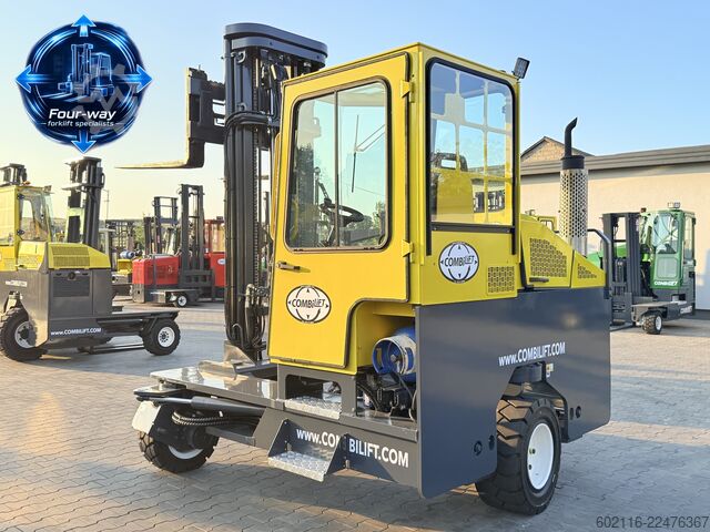 Dört yollu forklift Combilift C5000 XL GAS TRIPLEX 6920 FORK POSITIONE