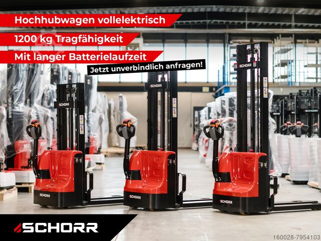 SCHORR RR12HH Elektro Hochhubwagen 3m 1200kg