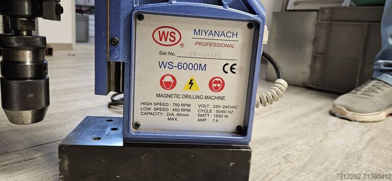 Magnet drilling machine Miyanach Professional WS-6000M Magnetic Drilling Machine