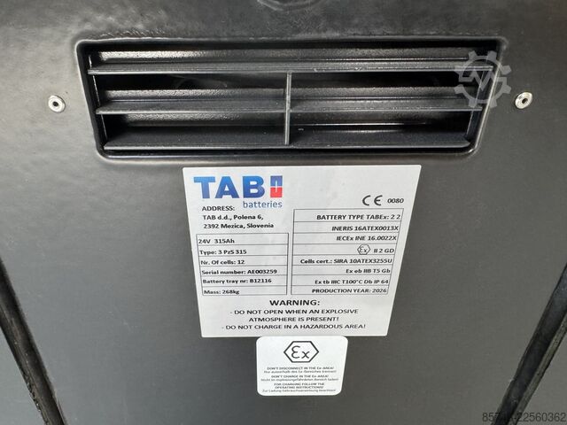 S 1.6 i * عرض توضيحي * Atex EX * Miretti 2G / Z1 * بطارية جديدة!! HYSTER S 1.6 i * DEMO * Atex EX * Miretti 2G / Z1 * NEW battery !!