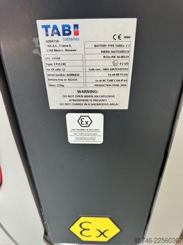 EXV 14 C * تجريبي * إيه تي إي إكس EX * ميرتي 2G / المنطقة 1 & 3D / المنطقة 22 * بطارية جديدة !! STILL EXV 14 C * DEMO * Atex EX * Miretti 2G / Z1 & 3D / Z22 * NEW battery !!