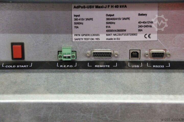 Virtalähde 40 kVA AdPoS USV Maxi-J F H 40 kVA
