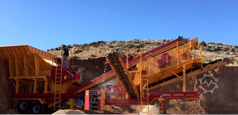 Trituración y cribado de piedras móviles General Makina GNR 640