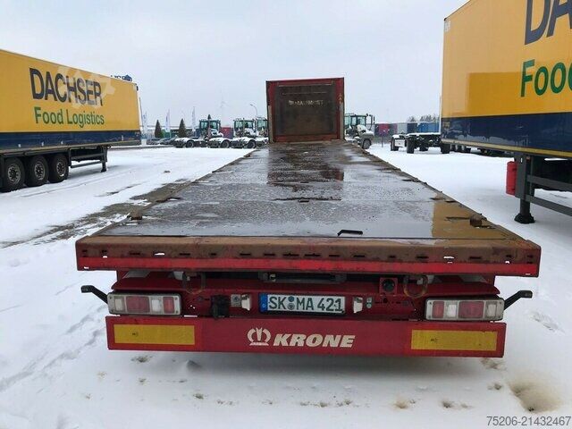밴 Krone Mega Liner Plateau mit Containerverriegelungen SDP 27 eLCVB4-S