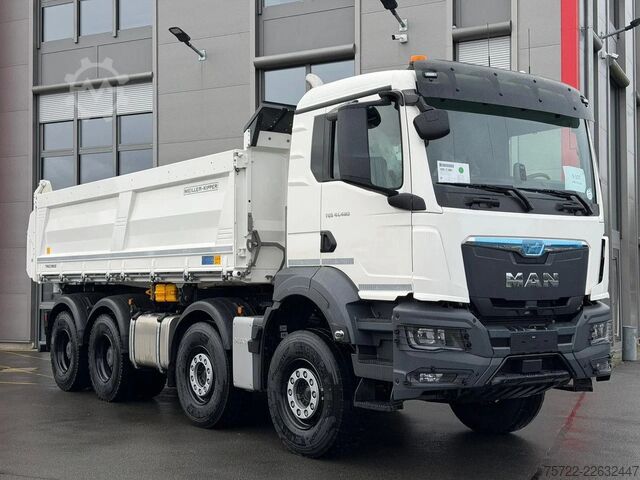 3-stranný sklápač MAN TGS 41.480 8x4 BB mit Meiller 3-Seitenkipper