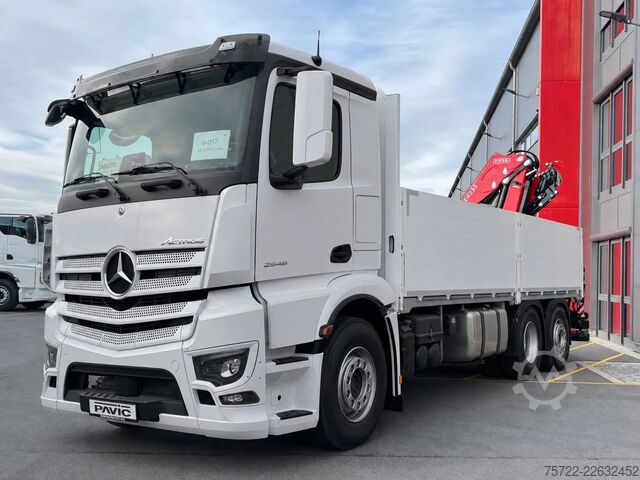 Nakladacia plošina Mercedes-Benz Actros 2548 L 6x2 M-FHS Baustoff-Pritsche FASSI...