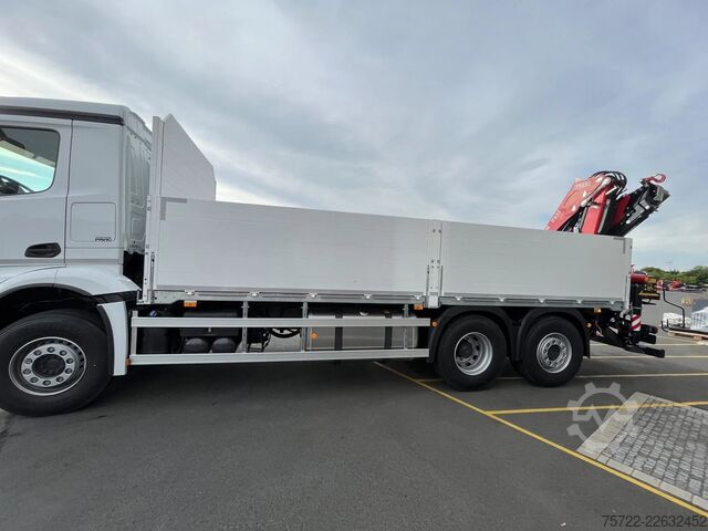 Nakladacia plošina Mercedes-Benz Actros 2548 L 6x2 M-FHS Baustoff-Pritsche FASSI...