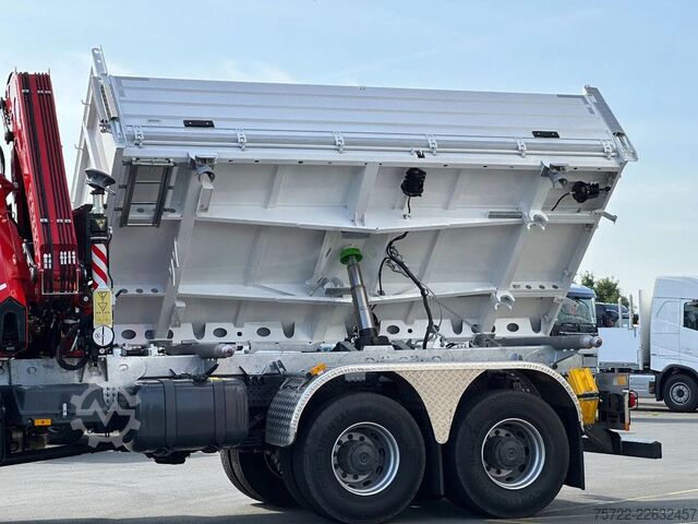 3-stranný sklápač Mercedes-Benz Arocs 3348 AK 6x6 Krankipper mit Fassi F195A2.24