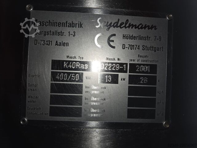Máquina procesadora de carne Wurstkutter Seydelmann K-40 Ras