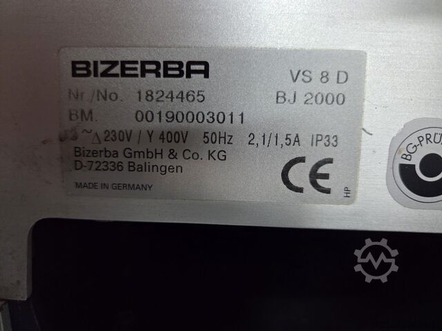 Meat processing machine Aufschnittmaschine Bizerba VS 8 D