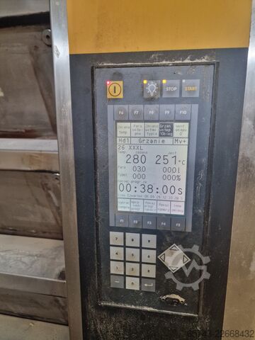 Lò nướng bánh mì công nghiệp loại tầng sử dụng dầu nhiệt Miwe Thermo-Express + Athlet