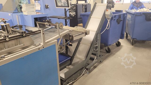 United Bindery Waste conveyor for a three-knife trimmer