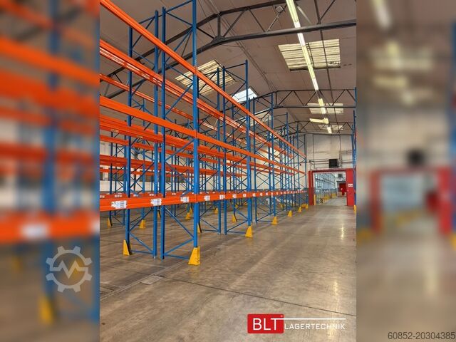 헤비 듀티 선반 산업용 선반 ca. 100 lfm Stow Palettenregale H:700cm 3200 kg Fachlast Boden +3 , Hochregale