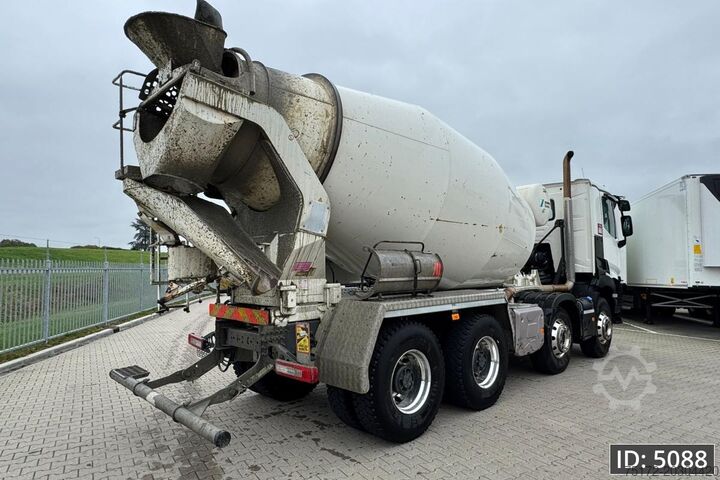 Mixeur Renault C480 Day Cab, Euro 6, 8x4 / Full steel / 9m3 / ...