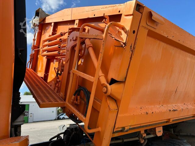 Autocamion basculant tridirecțional DAF CF 510 / Bordmatik / abnehmbarer Kran + Funk